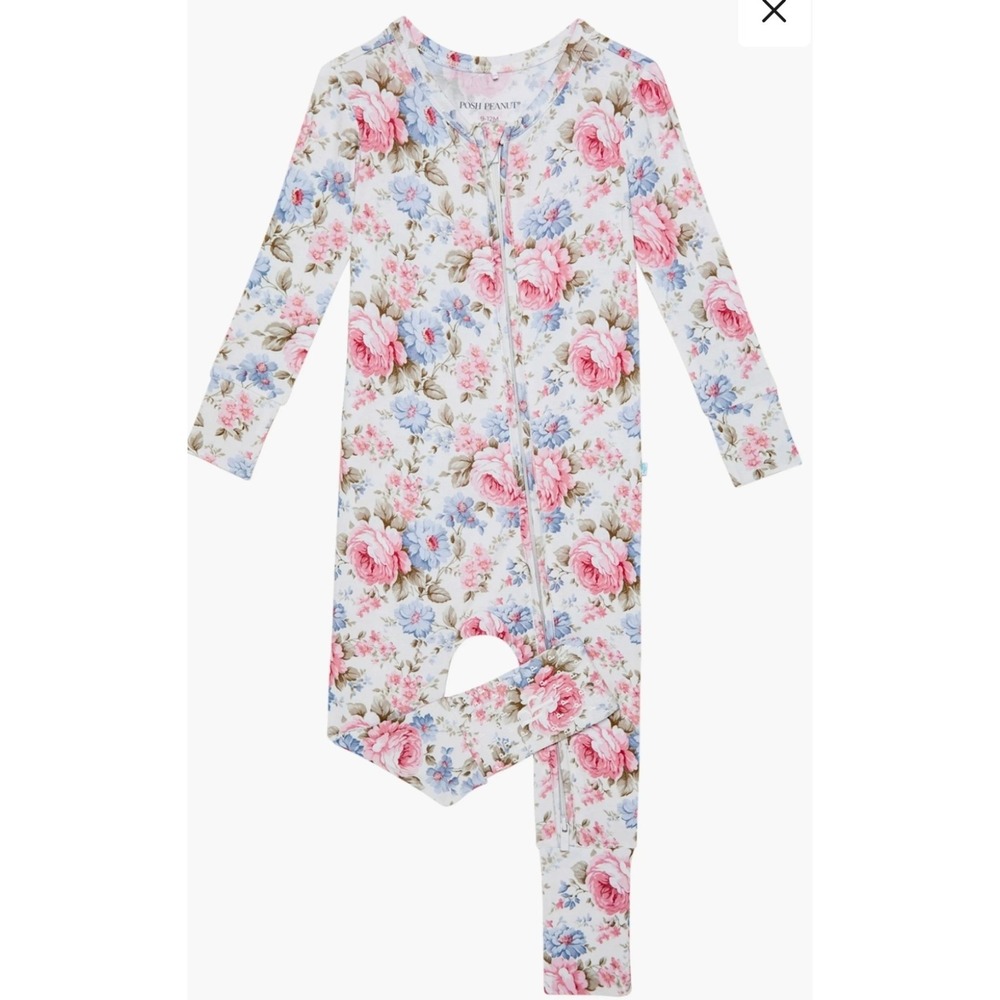 Posh Peanut Etta‎ Fitted Convertible One-Piece Pajamas 18-25m